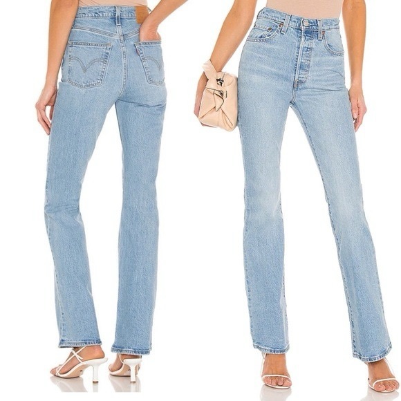 Levi's Denim - Levi's Premium Women’s Ribcage Boot Cut Jeans Tango Lighten Up Denim Sz 24